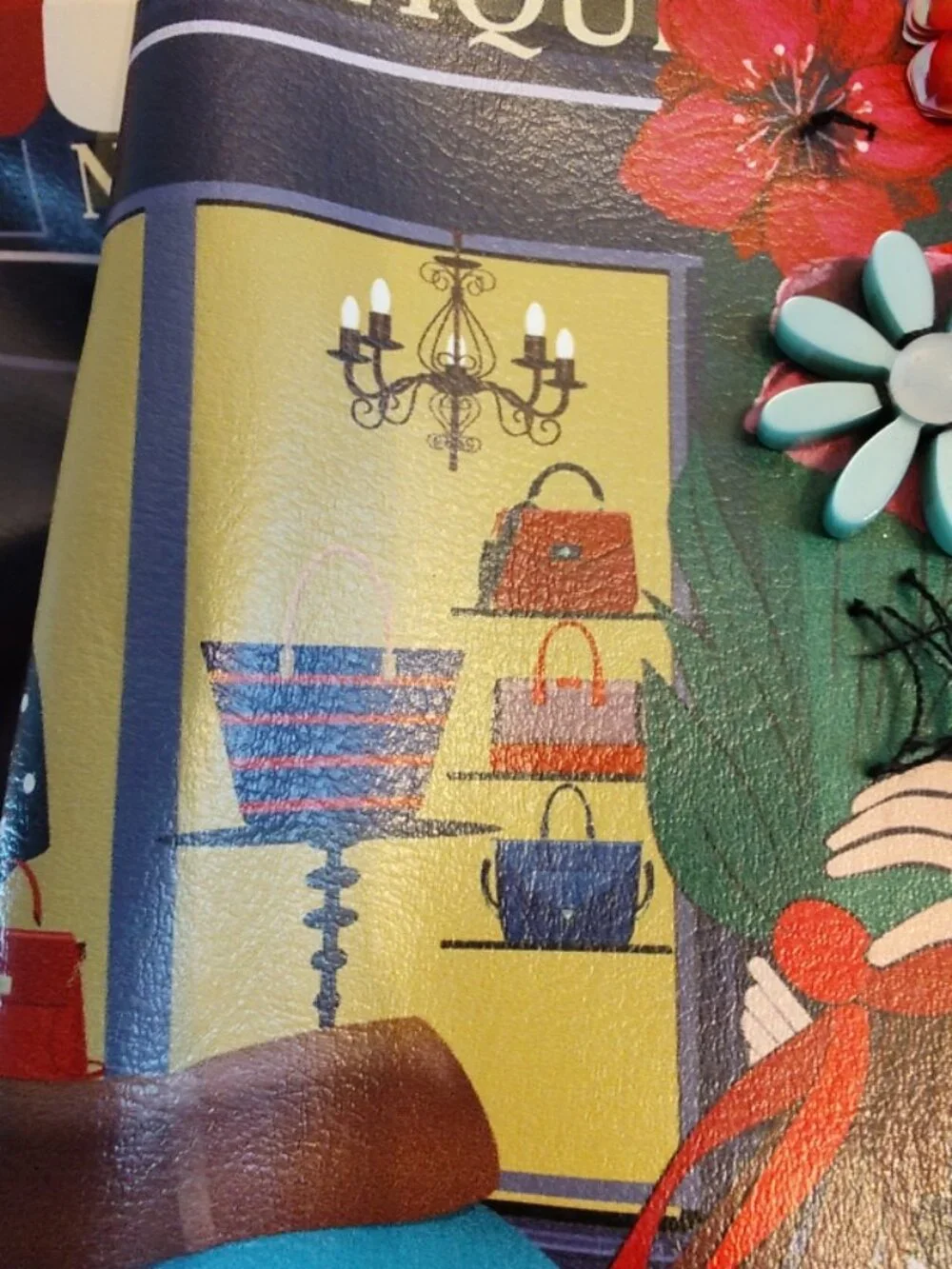 Women Nicole Lee USA Diana Tells The Story / A Day in Paris Bag with Decoration
